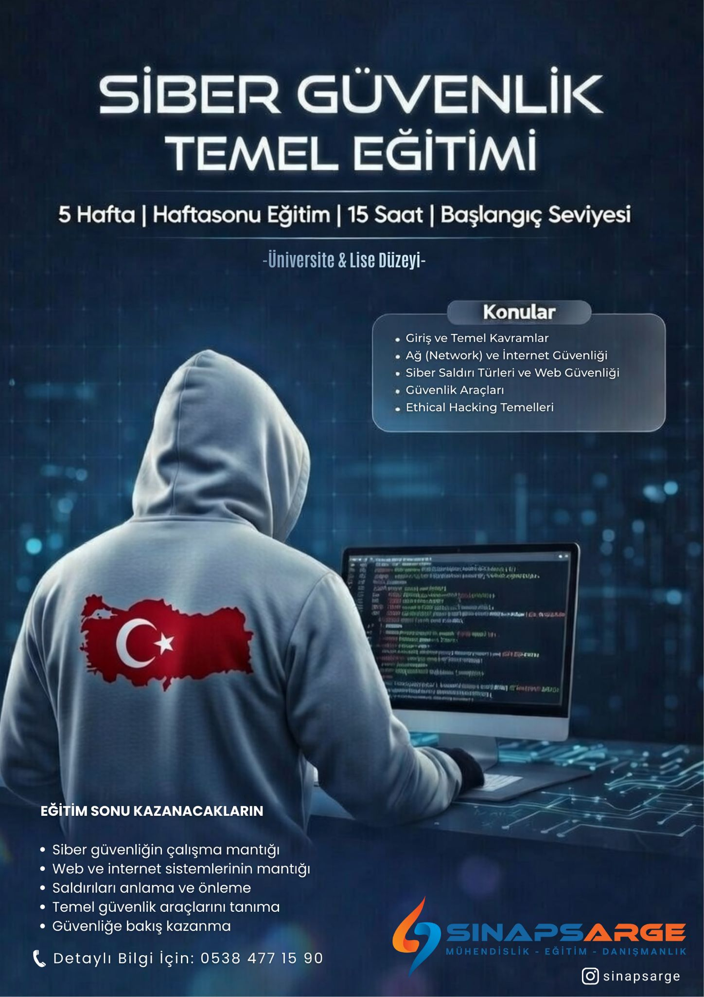 Siber Güvenlik Temel Eğitimi Afişi